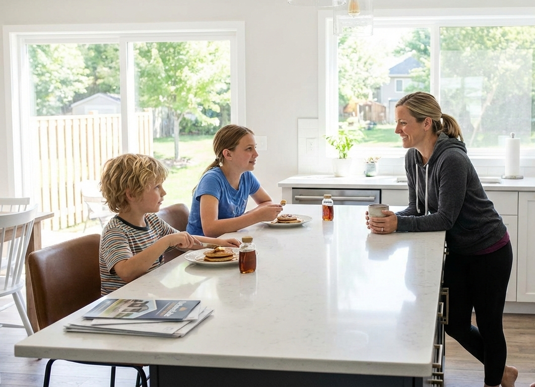 Family Breakfast - Urbandale Construction